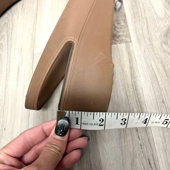 Crocs Sandals Women’s 9 Mabyn Tan Brown Peep Toe Slingback Wedge - Picture 6 of 6